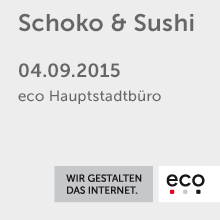 Vierte Runde Schoko & Sushi im eco Hauptstadtbüro