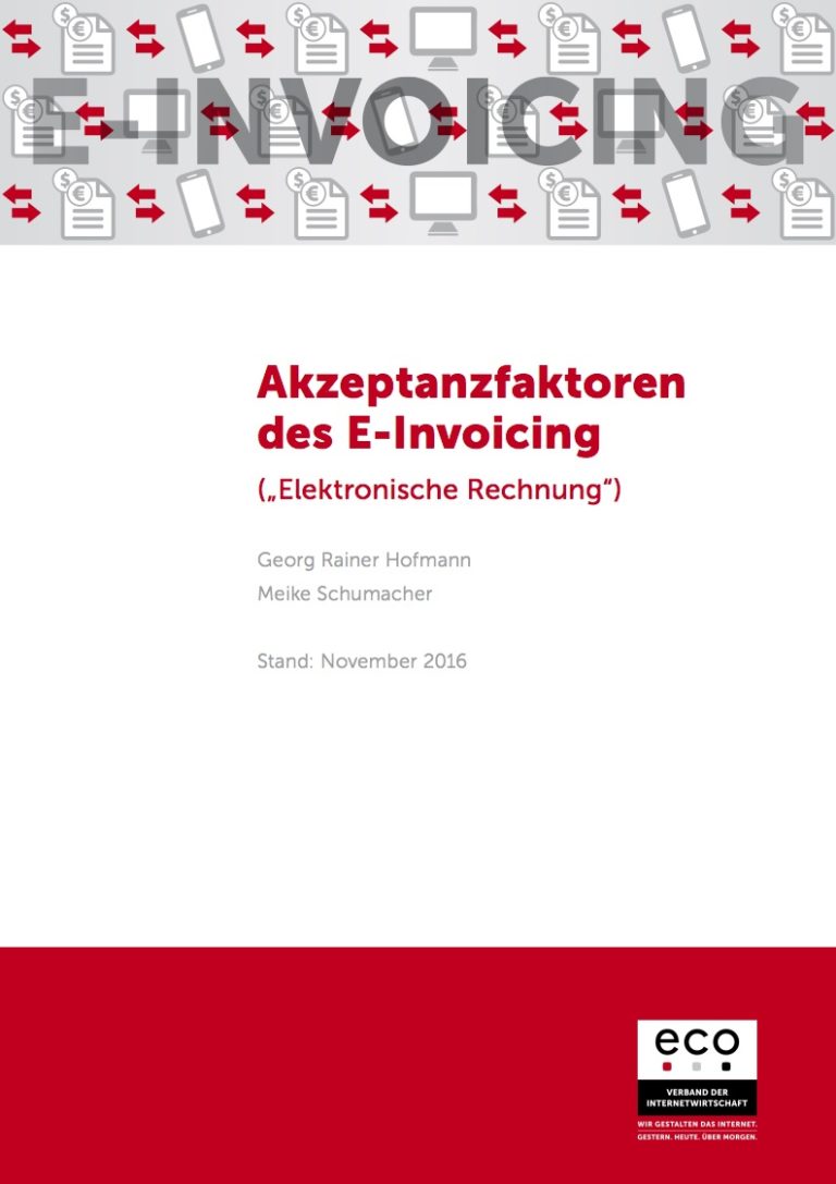 Studie: Akzeptanzfaktoren des E-Invoicing