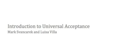 Introduction to Universal Acceptance (Update: Februar 2017)