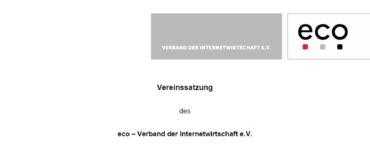 Satzung: eco Mitgliederversammlung 2017