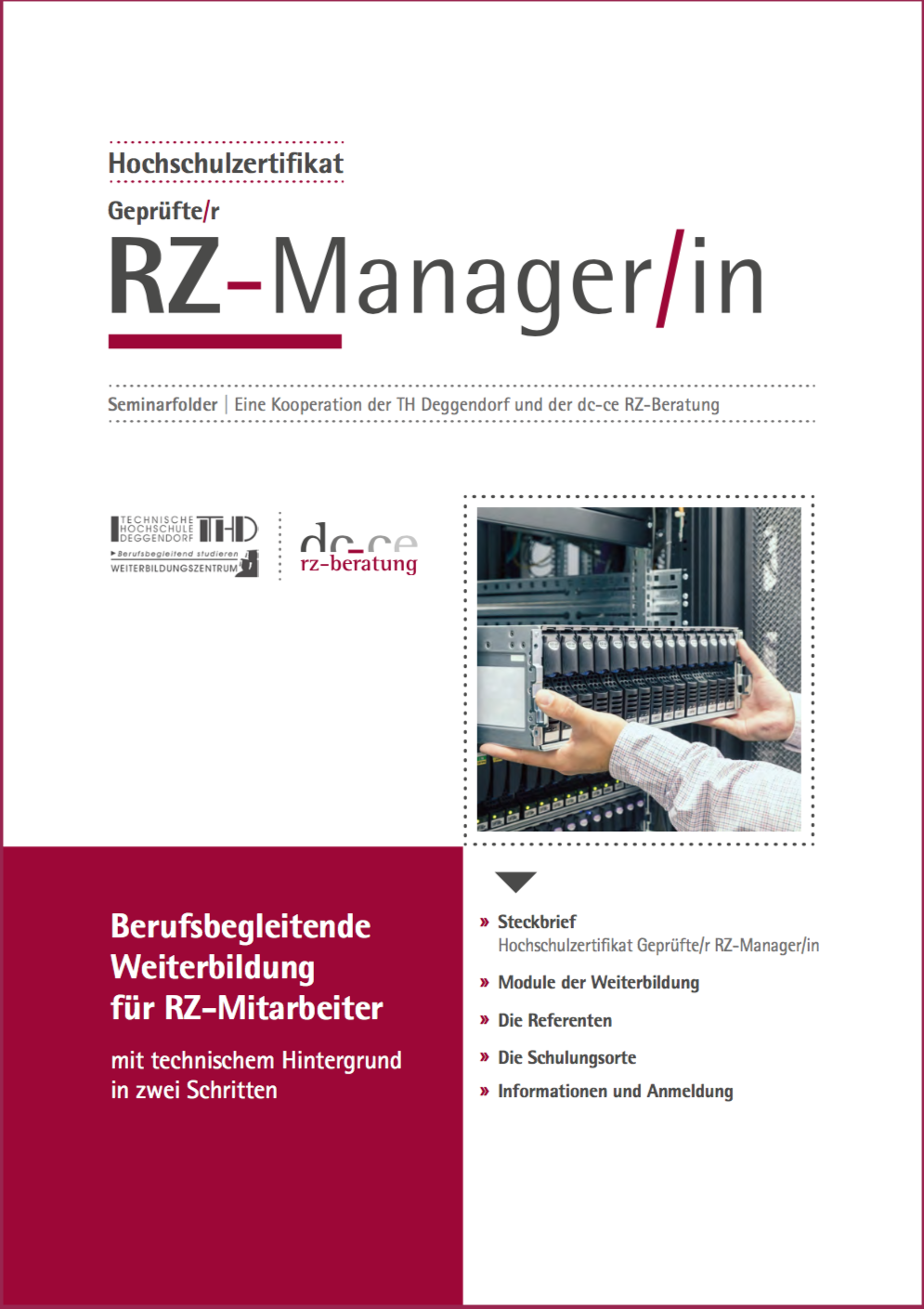 “Geprüfter RZ-Manager“