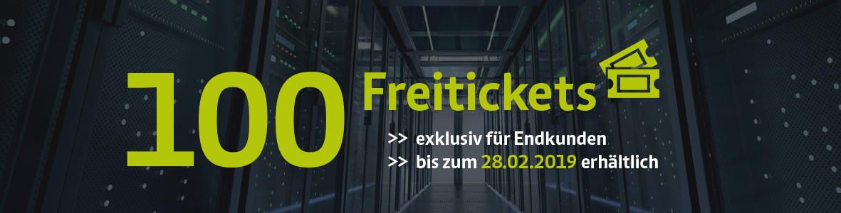 Jubiläumsaktion zur 10. future thinking: 100 Freitickets für Endkunden