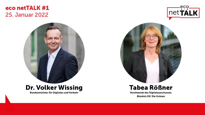 Jahresauftakt eco netTALK #1 mit Bundesdigitalminister Volker Wissing