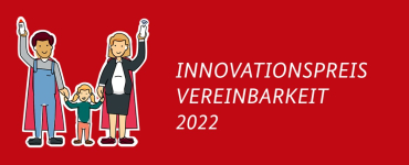 Banner Innovationspreis Vereinbarkeit 2022