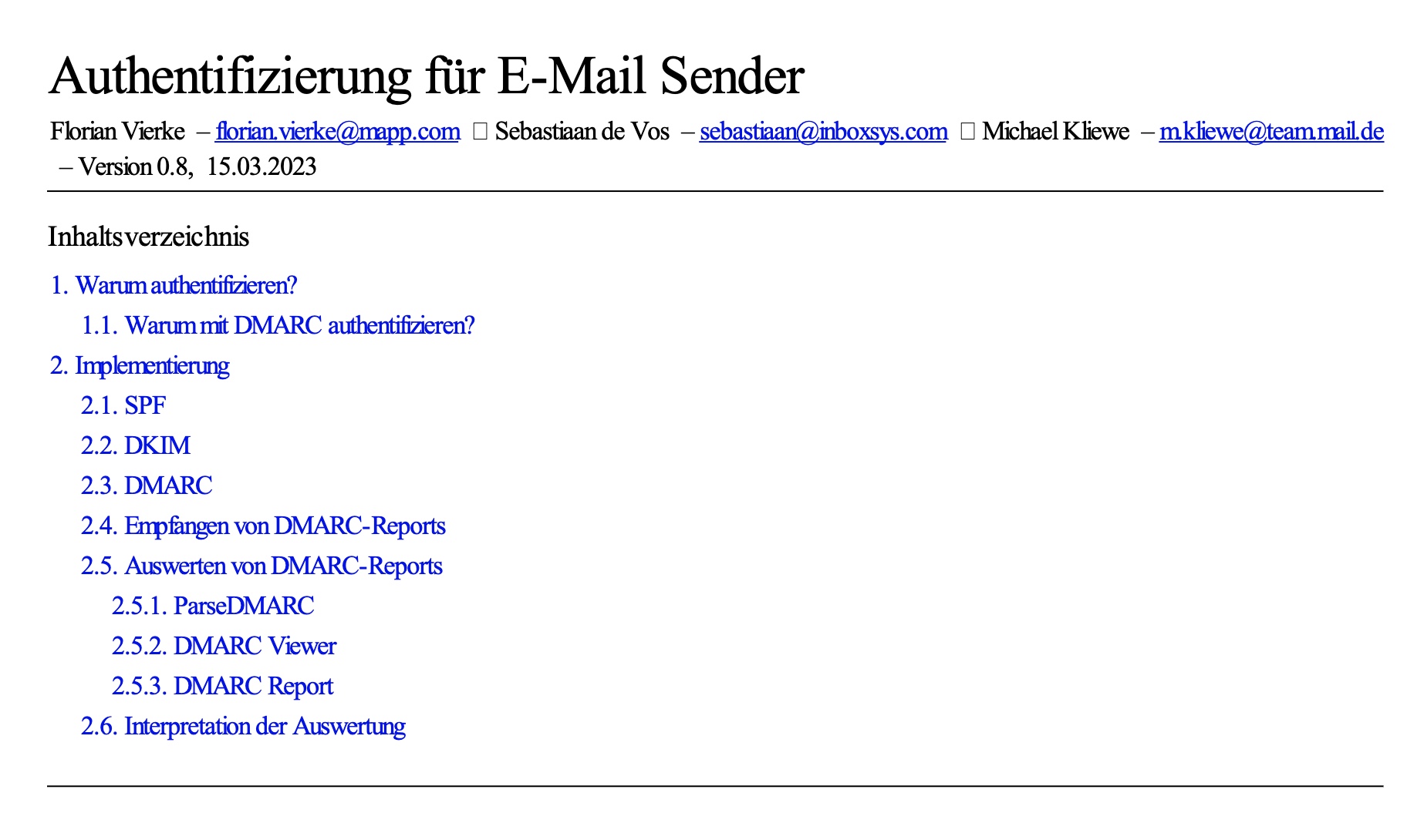 Preview Authentifizierung für E-Mail-Sender