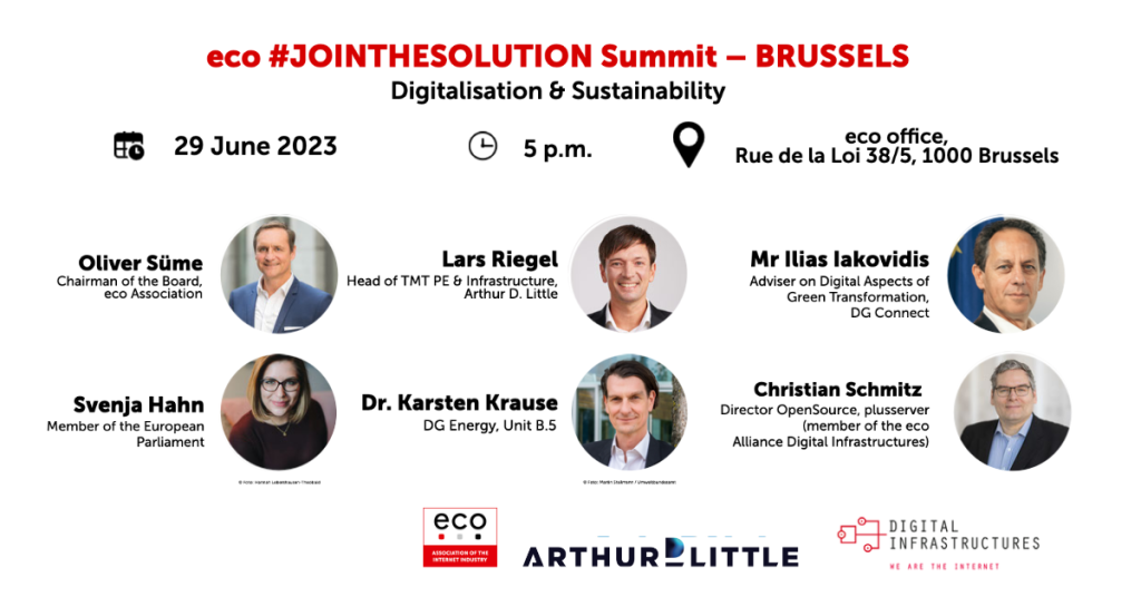 eco #JOINTHESOLUTION Summit – BRUSSELS Digitalisation & Sustainability