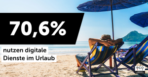 eco Umfrage: 70,6 Prozent der Deutschen nutzen im Urlaub Online-Dienste