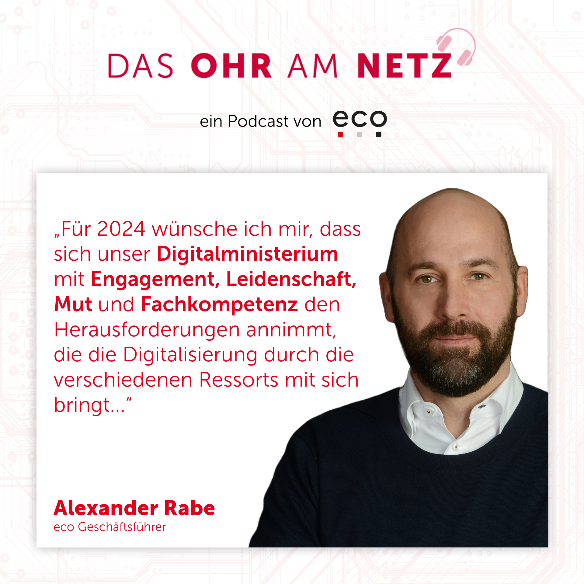 Das Ohr am Netz eco Podcast Alexander Rabe