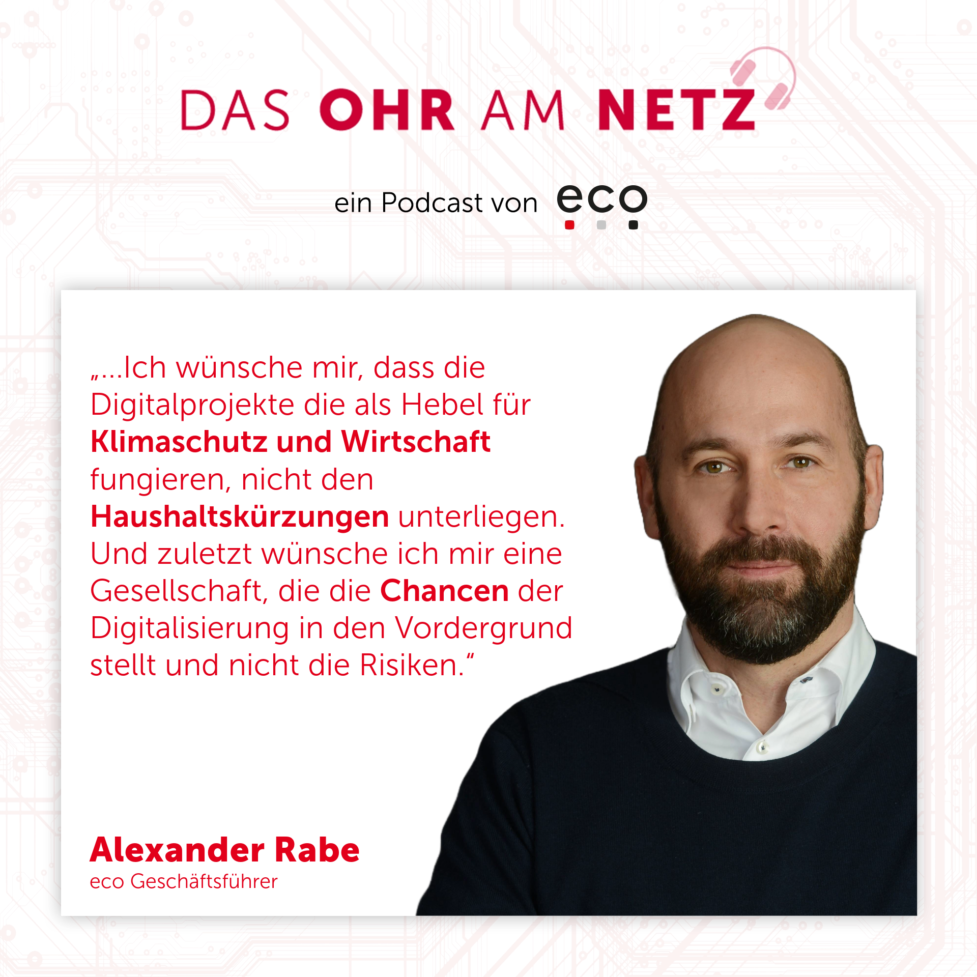 Das Ohr am Netz eco Podcast Alexander Rabe