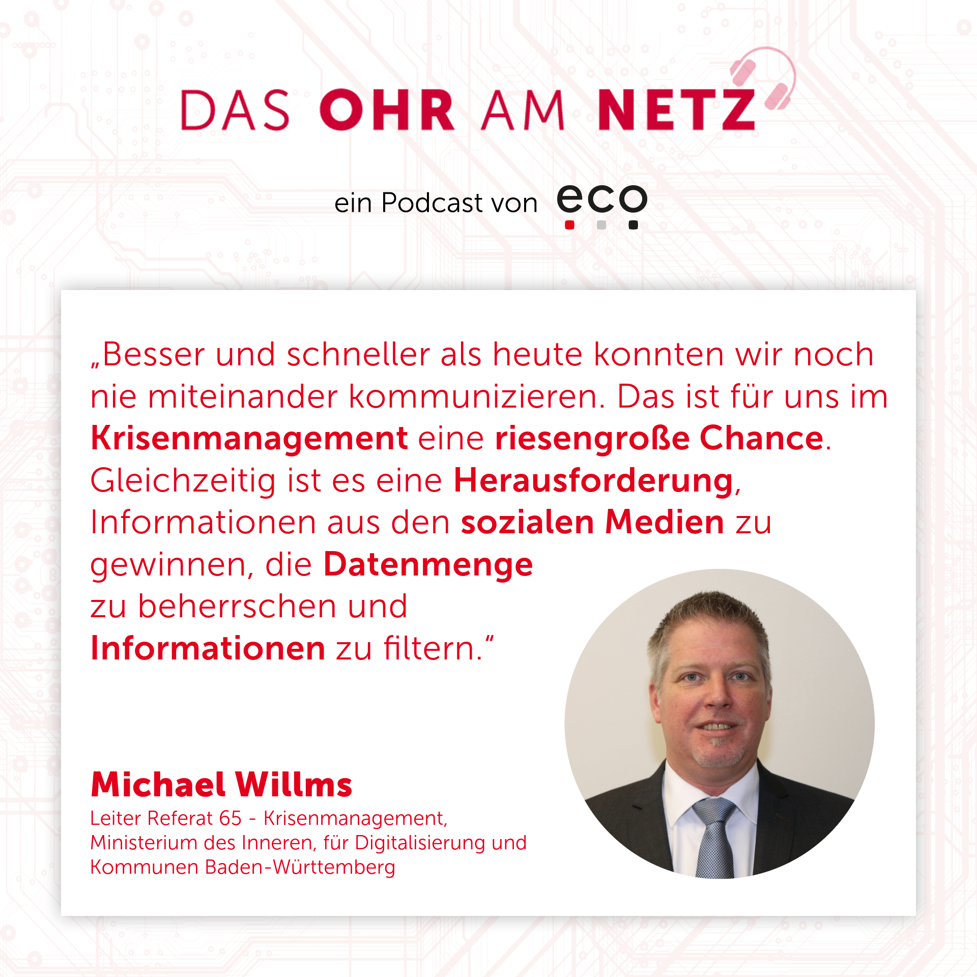 eco Podcast zur Digitalisierung im Katastrophenschutz 2