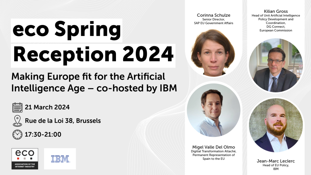 eco Spring Reception 2024: Making Europe fit for the Artificial Intelligence Age – co-hosted by IBM 10
