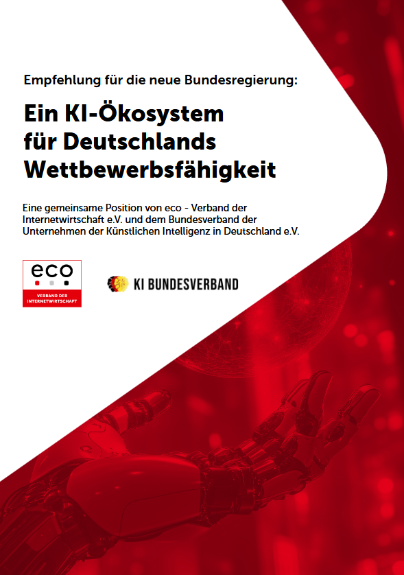 Gemeinsames Strategiepapier von eco und KI Bundesverband fordert Priorisierung eines KI-Ökosystems 1