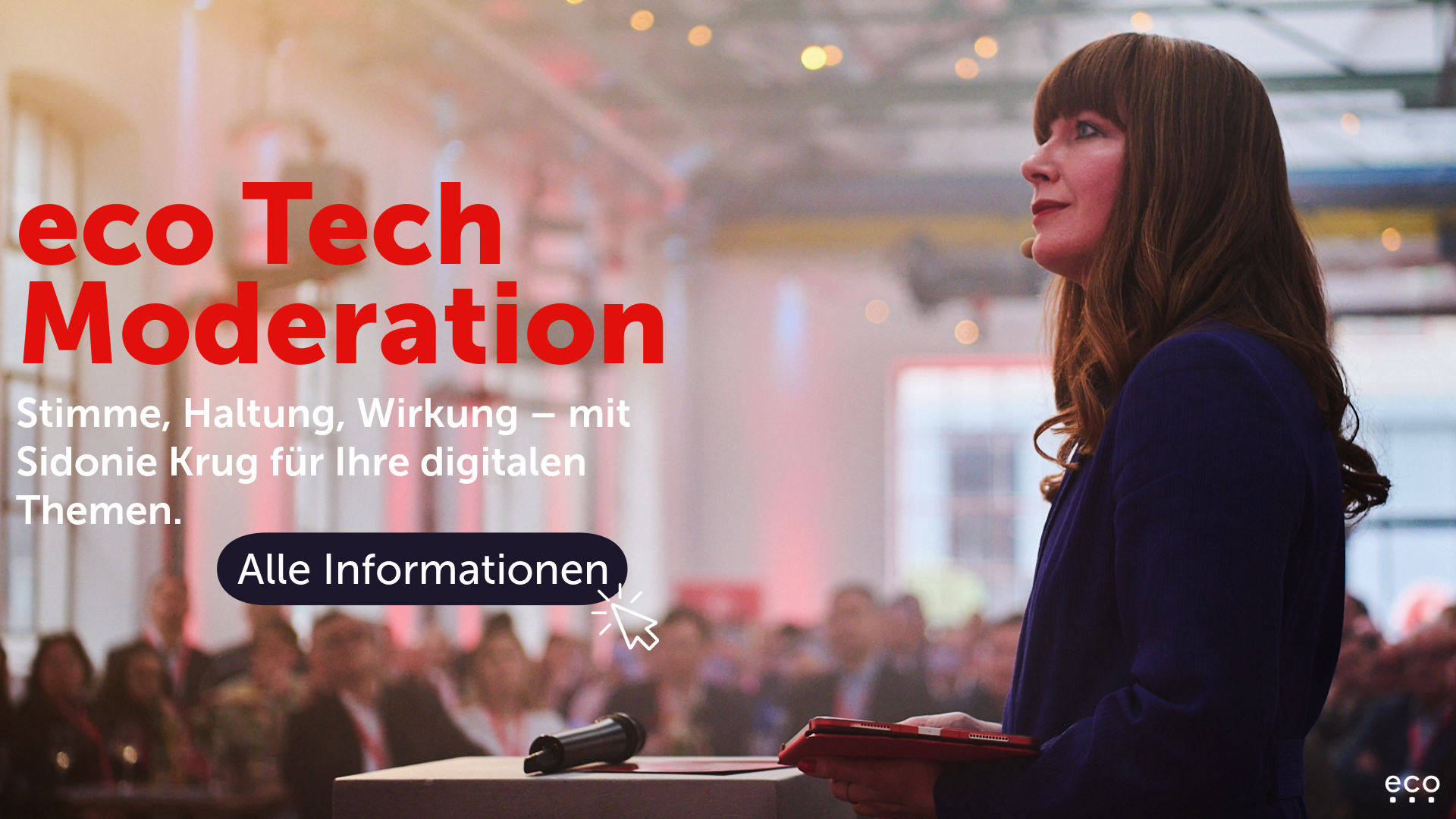 Neues eco Service-Angebot: Tech Moderation mit Sidonie Krug Neues eco Service-Angebot: Tech Moderation mit Sidonie Krug