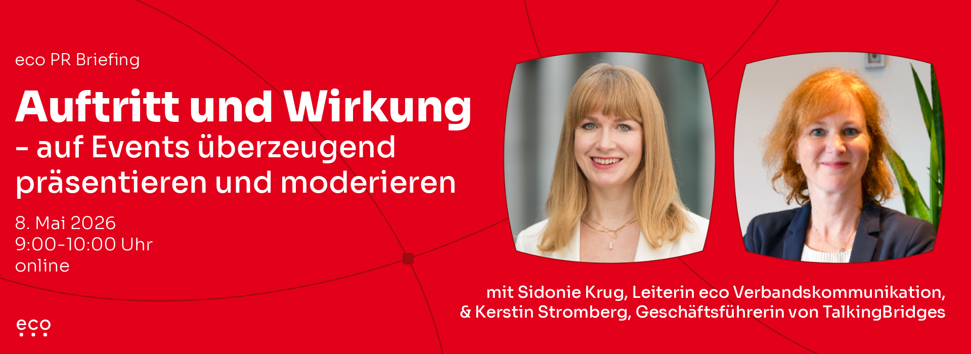 eco PR Briefing: "Auftritt und Wirkung – auf Events überzeugend präsentieren und moderieren"